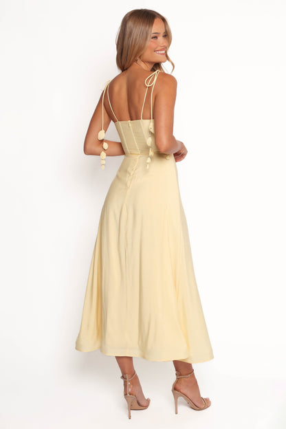 Della Midi Dress - Yellow