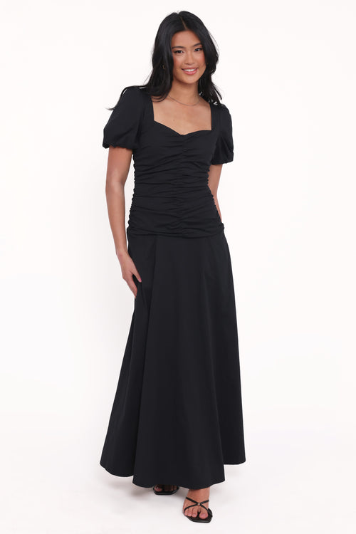 Denver Midi Dress - Black