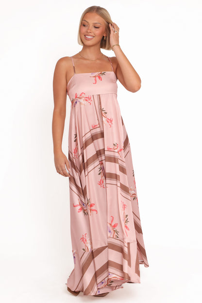 Elanor Maxi Dress - Pink Cocoa