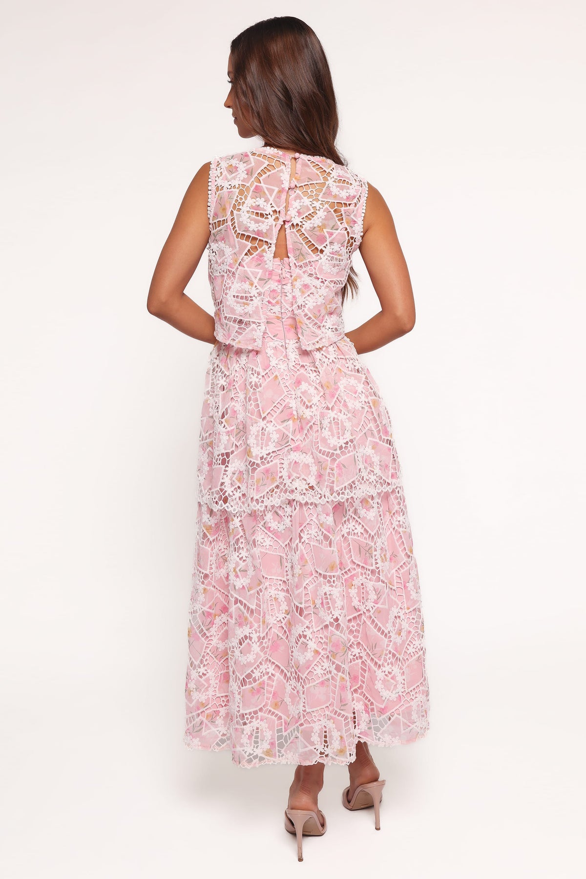 Eleanora Midi Dress - Pink Floral