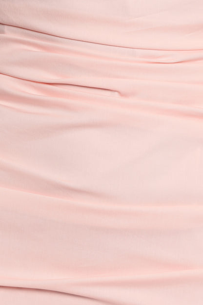 Eliya One Shoulder Frill Maxi Dress - Ballet Pink