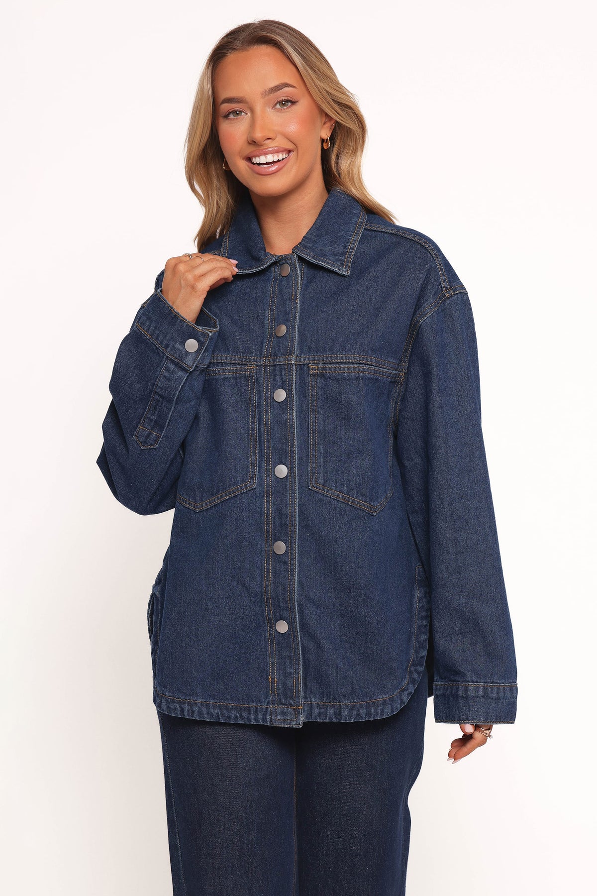 Dede Denim Shacket - Denim