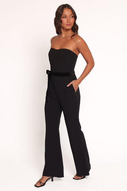 Cameron Strapless Jumpsuit - Black