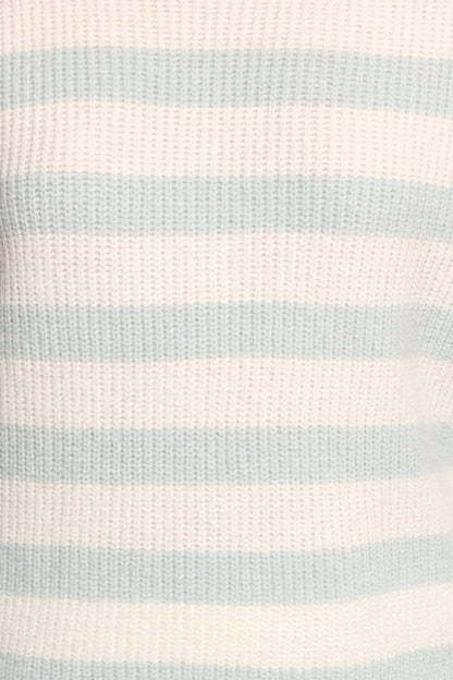 Ciaran Knitted Short Set - Cream Blue