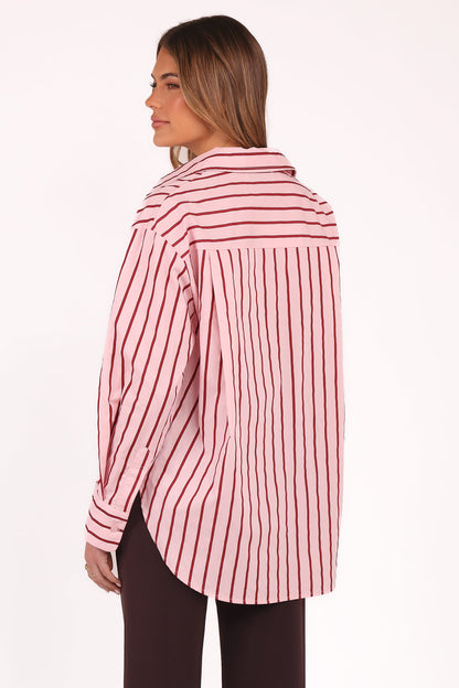 Adam Stripe Shirt - Pink
