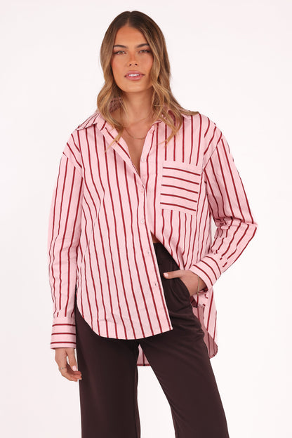 Adam Stripe Shirt - Pink