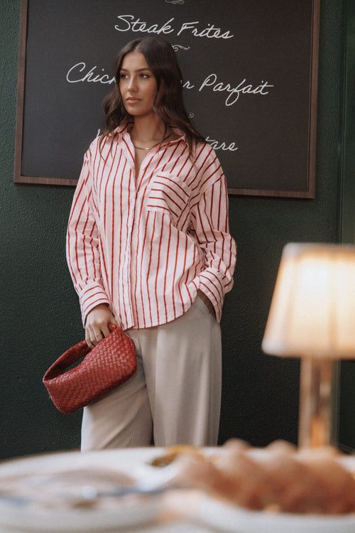Adam Stripe Shirt - Pink
