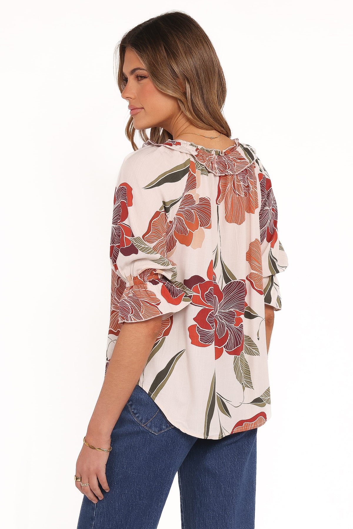 Bertha Top - Fall Floral