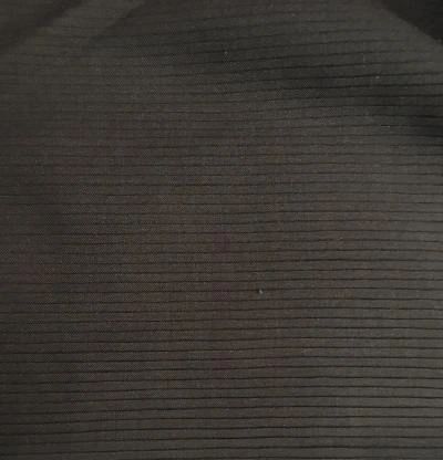 Pleated Poly Wool Suiting - Charcoal
