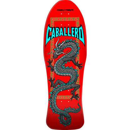 Powell Peralta Caballero Chinese Dragon Reissue Deck 10" - Red/Silver
