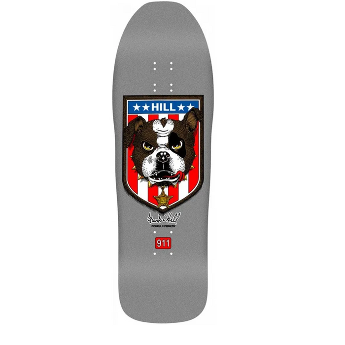 Powell Peralta Frankie Hill Bulldog Reissue Deck 10.0" - Silver