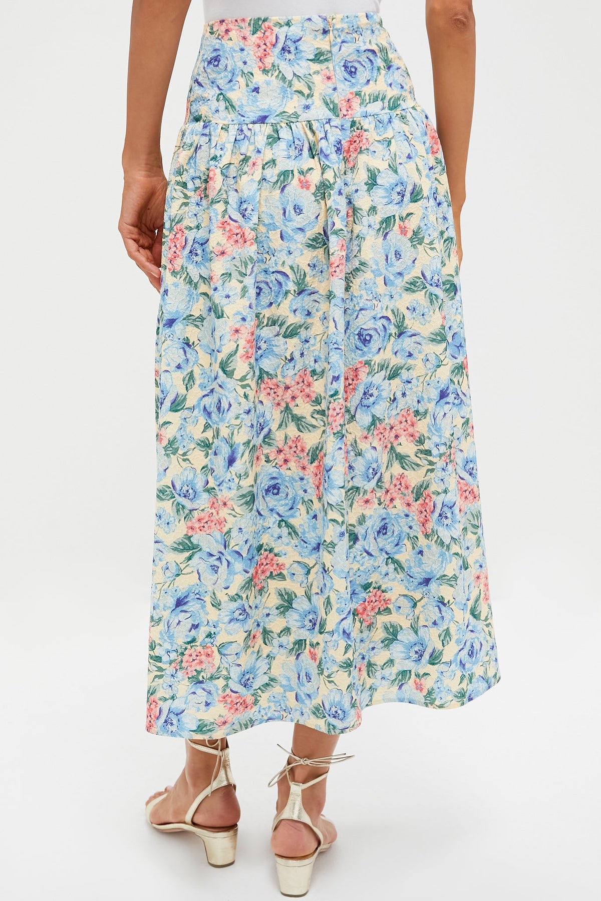 Blue Multi Maxi Skirt