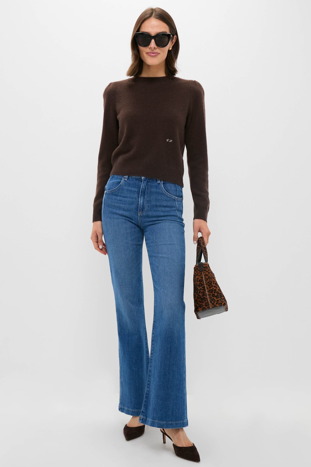 Bohemian Blue High Rise Farrah Flare