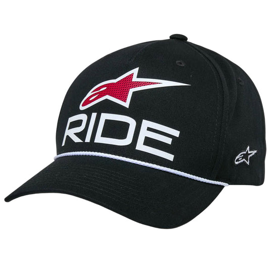 Ride Comp Snapback Hat - Black/White/Red