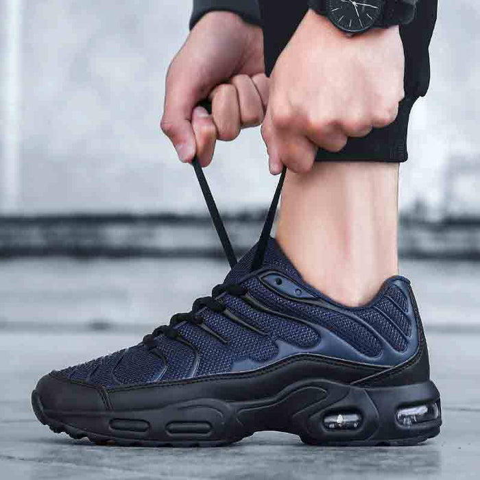 Running Shoes Air Cushion Large Size Cross-border Low-top Laces