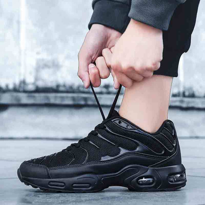Running Shoes Air Cushion Large Size Cross-border Low-top Laces