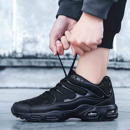 Running Shoes Air Cushion Large Size Cross-border Low-top Laces