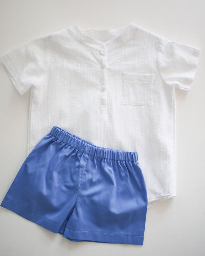 Shorty Short in Cobalt Pique (#39), Size 6