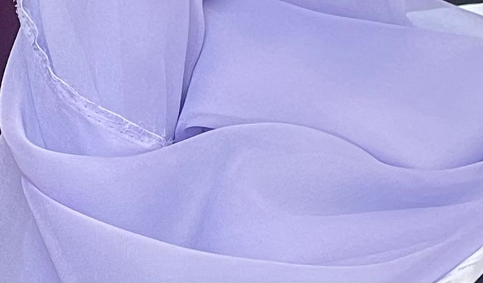 Silk Chiffon Wide - Periwinkle Purple