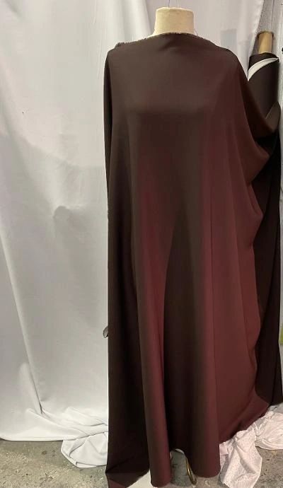 Stretch Italian Poly Crepe - Brown