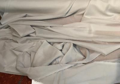 Stretch Silk Chiffon- Vapor Blue ( Gray )
