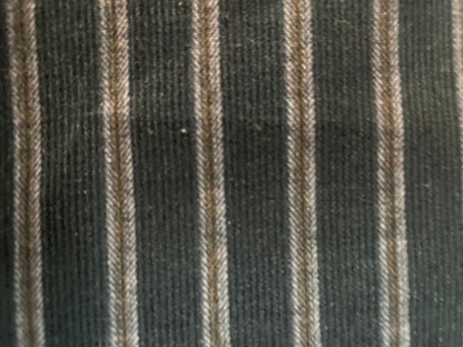 Stripe Cotton Corduroy - Navy Blue & Burgundy