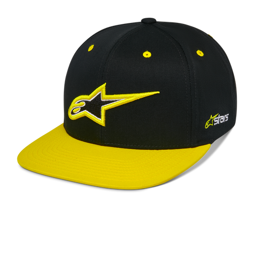 Thickness Snapback Hat - Black/Hi-Viz Yellow