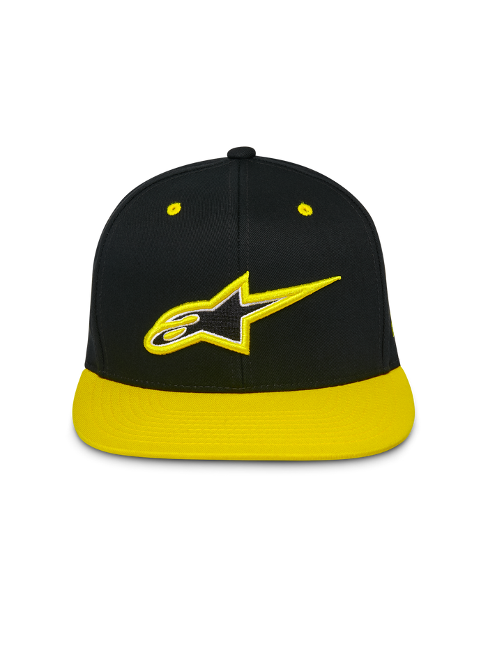 Thickness Snapback Hat - Black/Hi-Viz Yellow