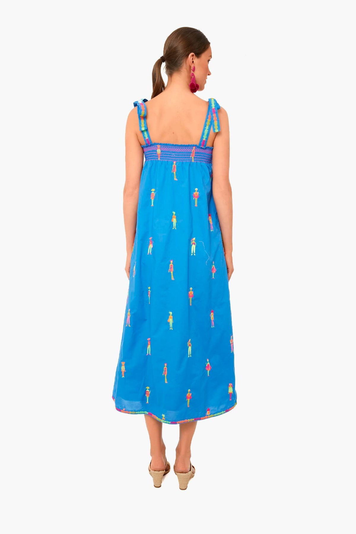Africa Blue Hot Lips Dress