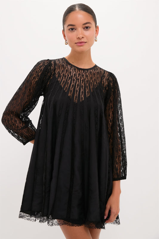 Black Keepsake Lace Shift Dress