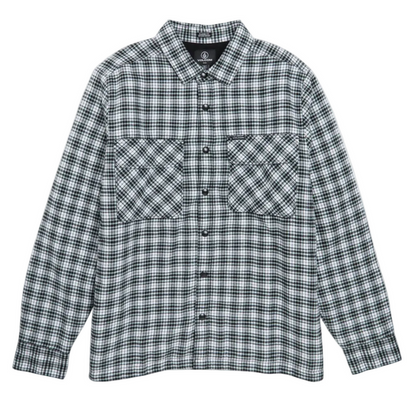 Volcom Wilderstone LS Shirt - Black/White