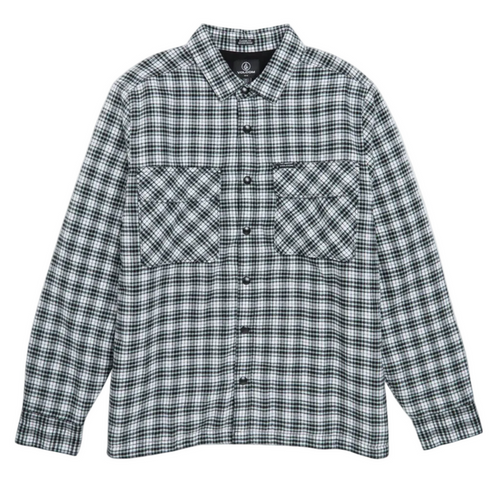 Volcom Wilderstone LS Shirt - Black/White
