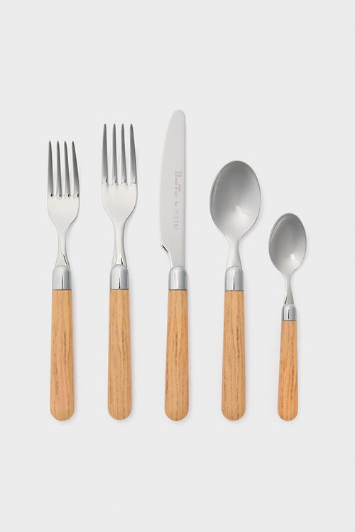 Albero Oak Five-Piece Place Setting