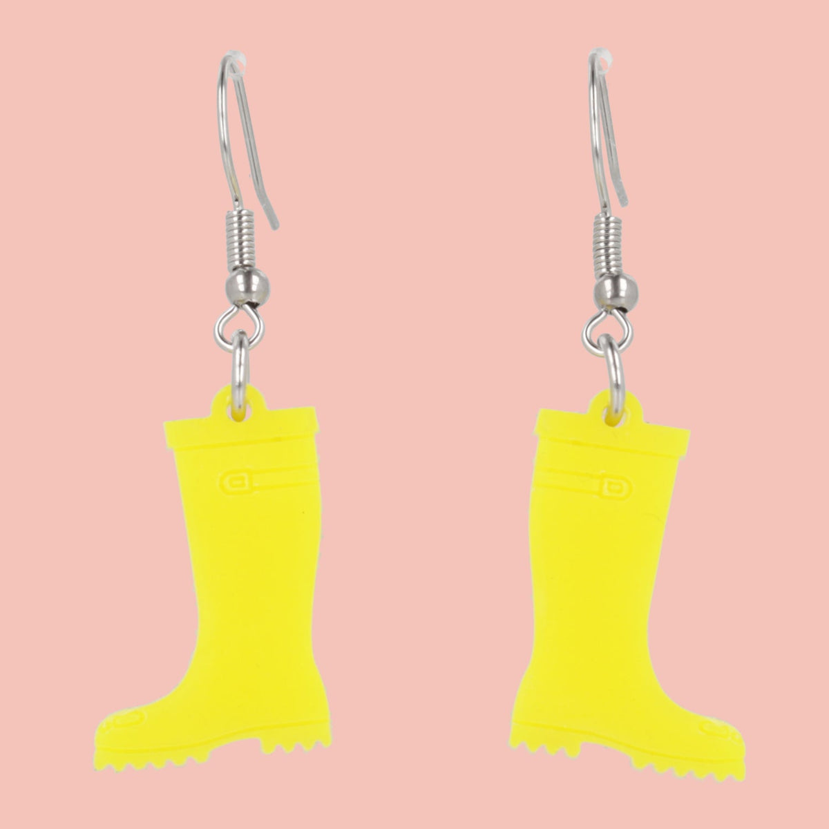 Yellow Wellies Earrings
