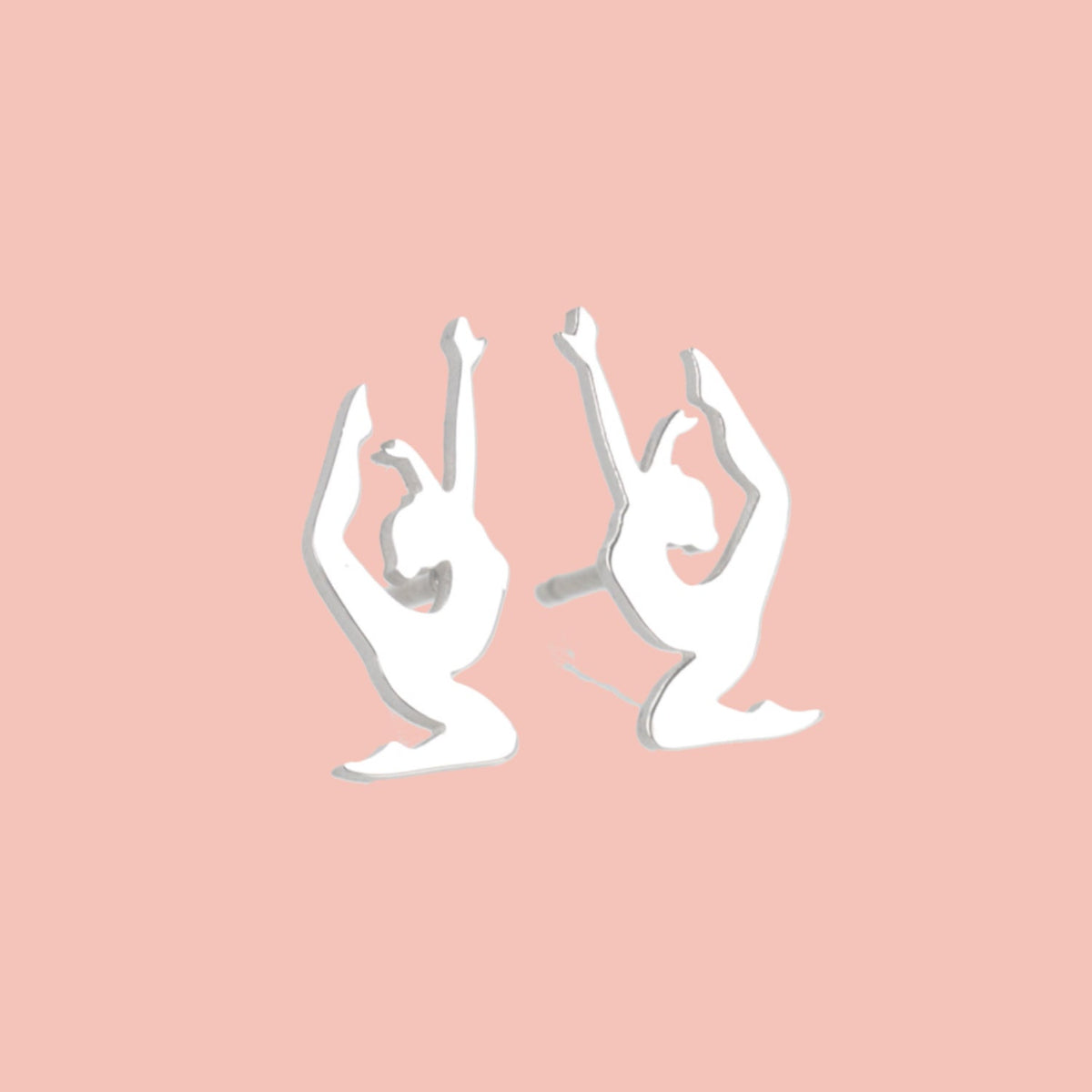 Yoga Pose Stud Earrings