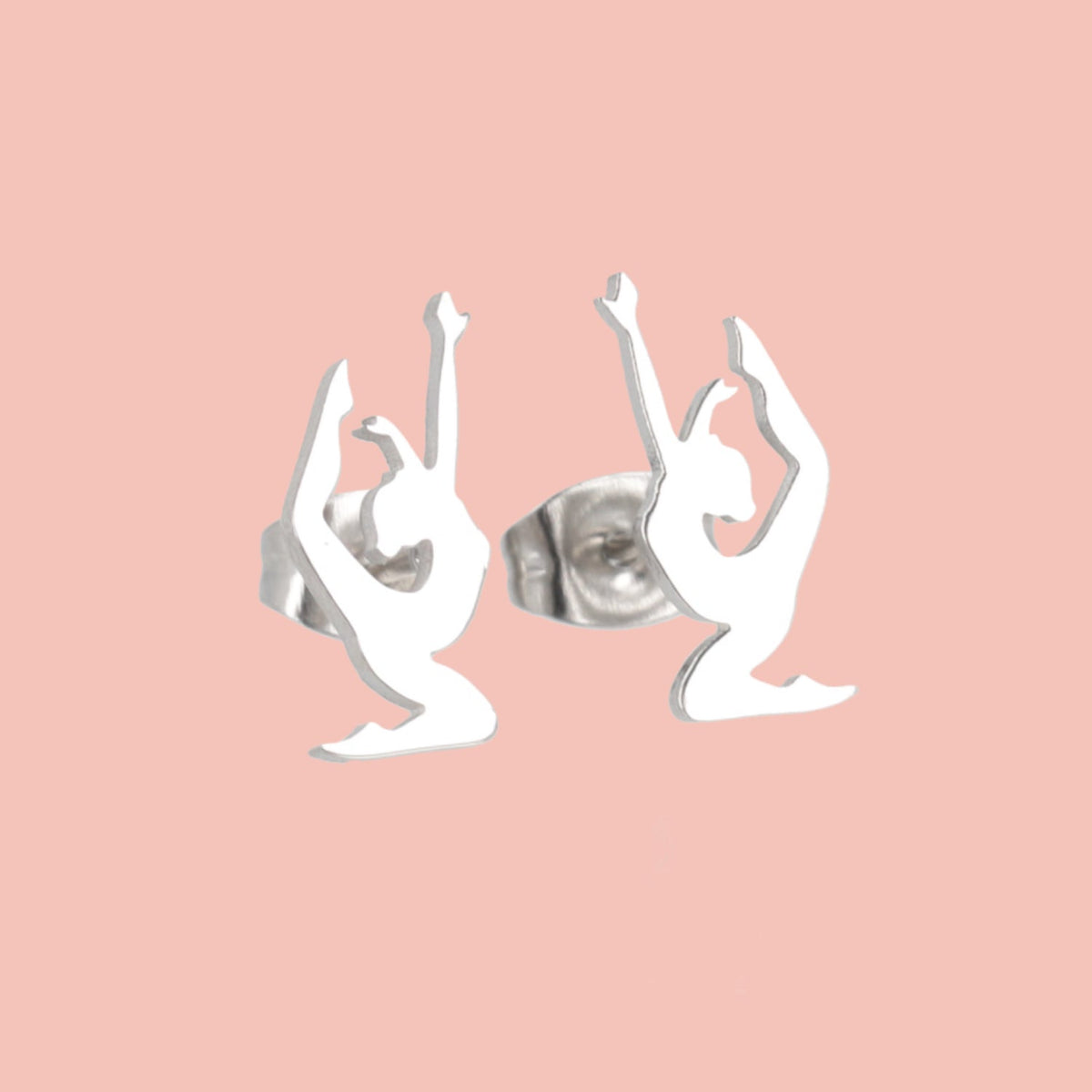 Yoga Pose Stud Earrings
