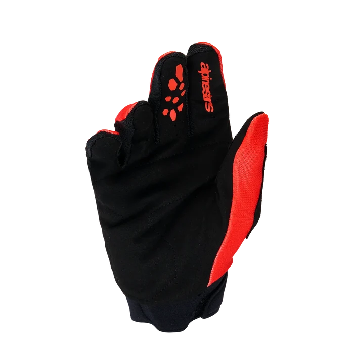 Youth & Kids Full Bore V2 Gloves - Bright Red Black