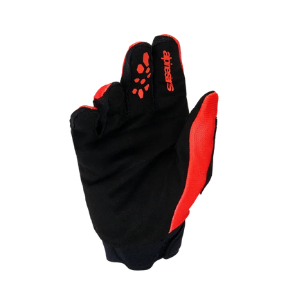 Youth & Kids Full Bore V2 Gloves - Bright Red Black