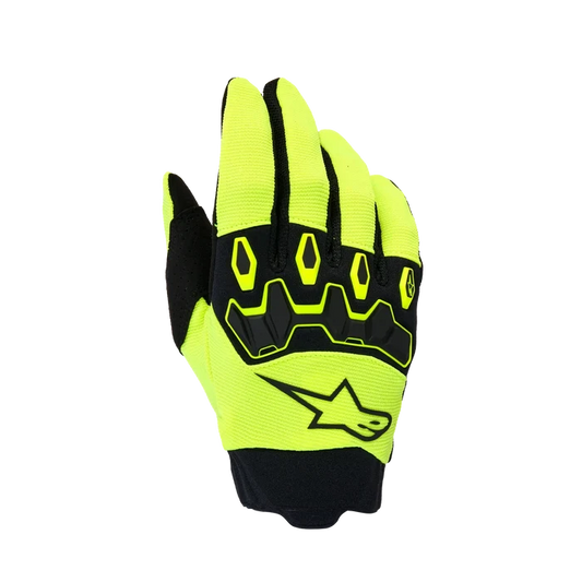 Youth & Kids Full Bore V2 Gloves - Yellow Fluo Black