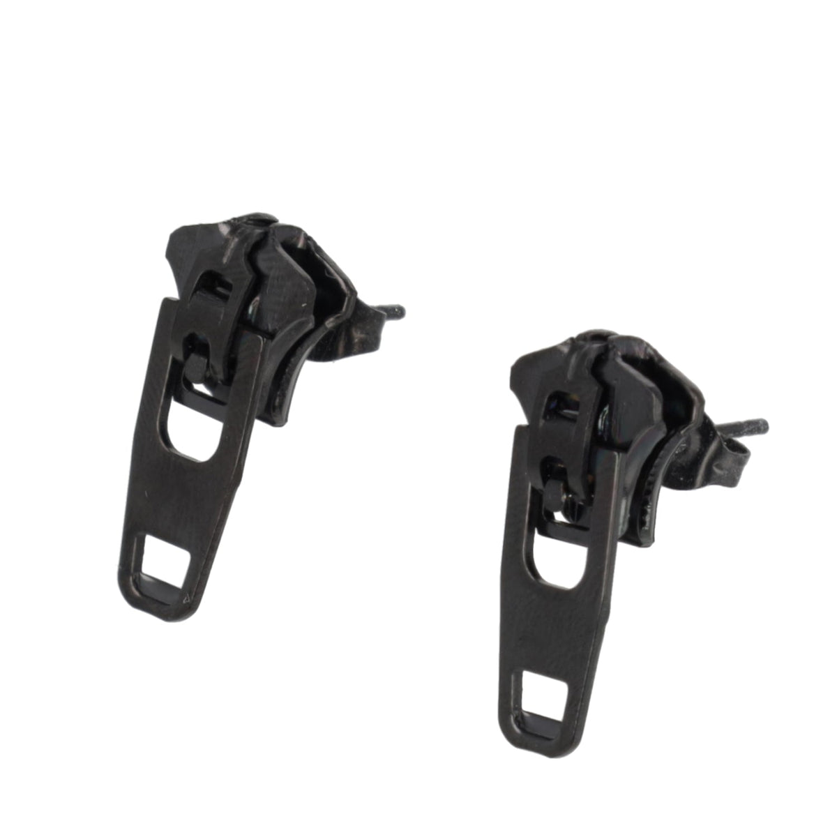 Zip Earrings (Black)
